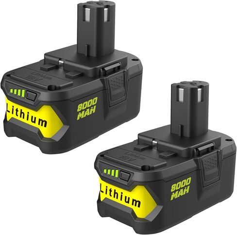 18V 8000mAh Battery Replacement for Ryobi 18v Battery P102 P103 P104 P105 P107 P108 P109 P190 P191 P122 in Saudi Arabia