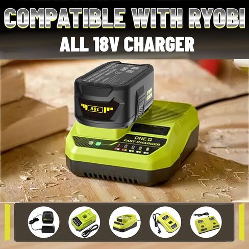 18V 8000mAh Battery Replacement for Ryobi 18v Battery P102 P103 P104 P105 P107 P108 P109 P190 P191 P122 in Saudi Arabia