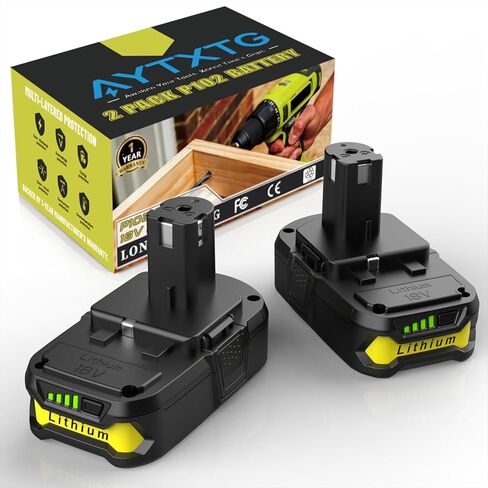 18V 8000mAh Battery Replacement for Ryobi 18v Battery P102 P103 P104 P105 P107 P108 P109 P190 P191 P122 in Saudi Arabia