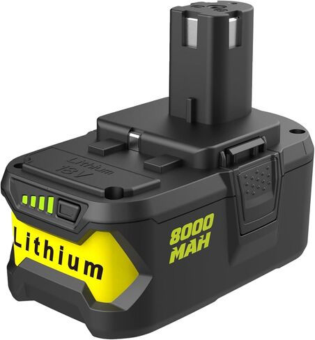 18V 8000mAh Battery Replacement for Ryobi 18v Battery P102 P103 P104 P105 P107 P108 P109 P190 P191 P122 in Saudi Arabia