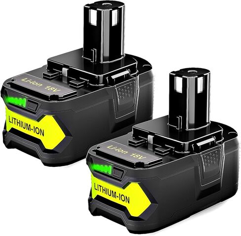 2PACK P108 18V 8.0Ah Battery Replace for Ryobi 18V ONE+ Battery P108 P102 P103 P104 P105 P107 P109 for Ryobi 18Volt Cordless Power Tool in Kuwait