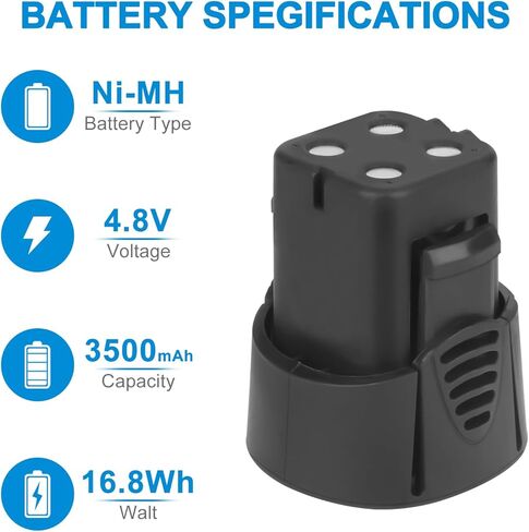 4.8V 3500mAh 755-01 Battery for Dremel 7300-PT, 7300-N/8, 750-02, Ni-MH 755-01 Battery mit Charger (Not fit for 750, 755, 7500, 7400) in Kuwait