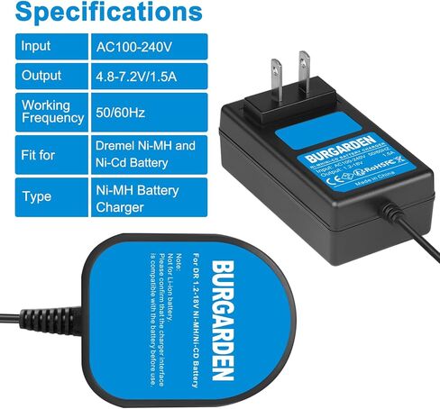 4.8V 3500mAh 755-01 Battery for Dremel 7300-PT, 7300-N/8, 750-02, Ni-MH 755-01 Battery mit Charger (Not fit for 750, 755, 7500, 7400) in Kuwait