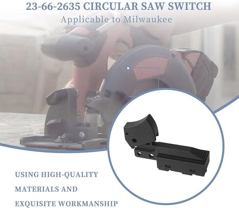 23-66-0098 On-Off Switch Compatible with Milwau-kee | Power Trigger Switch Repair Parts Fits Compatible with Milwau-kee 2631-20 & 2730-20 Circular Saws in Kuwait