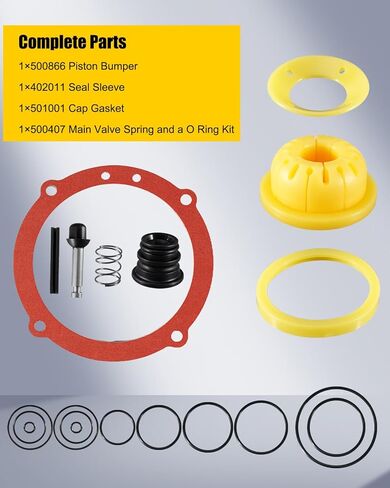 500866 402011 501001 500407 O-Ring Rebuild Kit Compatible with Paslode F350S F250S F325C Framing Nailer Replace 219224 in Kuwait