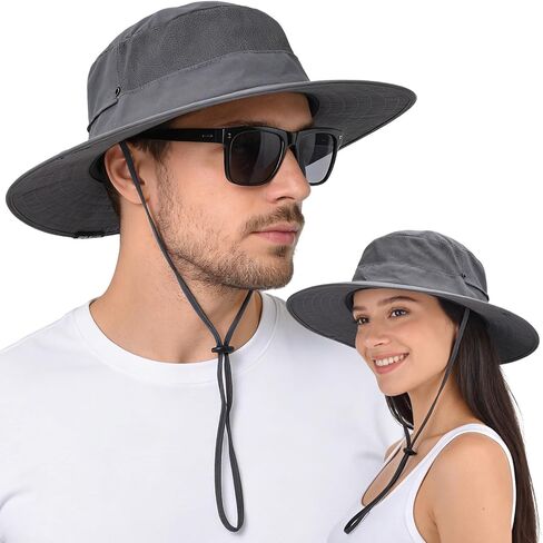EINSKEY Sun Hat for Men/Women, Waterproof Wide Brim Bucket Hat Foldable Boonie Hat for Fishing Hiking Garden Safari Beach in Saudi Arabia