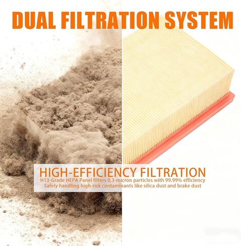 31345012010 Flat Pleated Dust Extractor Filter Compatible with Fein Turbo I and II, Fits Vacuum Models 9-20-27, 9-20-28 in Kuwait