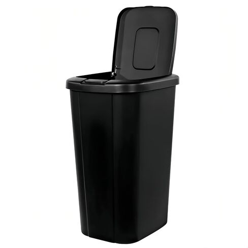 13.3-Gallon Kitchen Trash can,Office Trash can with a top-Latching Design, Suitable for handling Household Kitchen, Bedroom, Living Room and Outdoor Garbage(White) in Saudi Arabia
