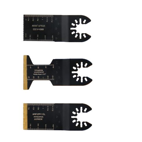 findmall Oscillating Saw Blade Set-100Pcs, Titanium Alloy, Fit for Wood Metal Plastic Cutting, Compatibility with Most of Oscillating Multi-Tools in Kuwait