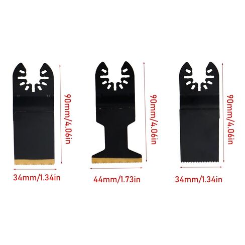findmall Oscillating Saw Blade Set-100Pcs, Titanium Alloy, Fit for Wood Metal Plastic Cutting, Compatibility with Most of Oscillating Multi-Tools in Kuwait