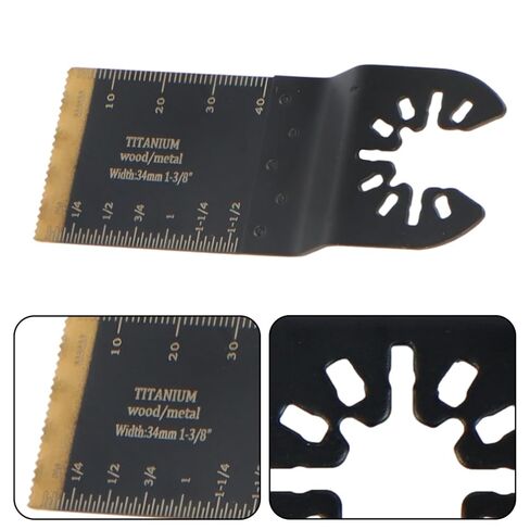 findmall Oscillating Saw Blade Set-100Pcs, Titanium Alloy, Fit for Wood Metal Plastic Cutting, Compatibility with Most of Oscillating Multi-Tools in Kuwait
