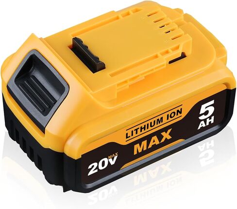 DCB200 5.0Ah قطعة واحدة بديلة لبطارية DeWalt 20V Max DCB201 DCB203 DCB204 DCB206 DCB230، متوافقة مع أدوات وشواحن DeWalt 20V Max in Kuwait