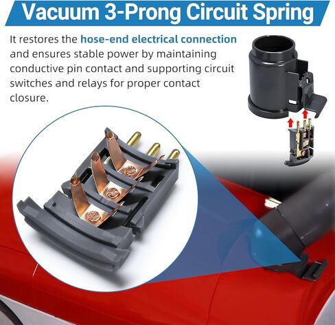 KC26QSTZV06 Vacuum 3-Prong Circuit Spring Fits for Kenmore Replacement Part for Canister Vacuum Electric Hoses in Kuwait