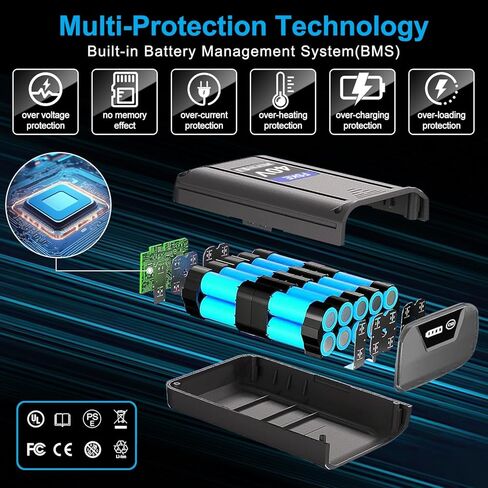 استبدال FSKE لبطارية Kobalt 40V 3.0Ah Lithium KB340-06 KB440-06 KB540-06 KB640-06، متوافق مع أدوات الطاقة Kobalt 40 Volt max in Kuwait