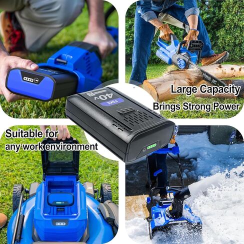 استبدال FSKE لبطارية Kobalt 40V 3.0Ah Lithium KB340-06 KB440-06 KB540-06 KB640-06، متوافق مع أدوات الطاقة Kobalt 40 Volt max in Kuwait
