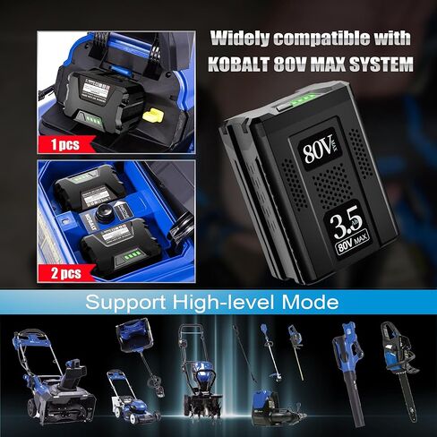 ترقية 3.5 أمبير بطارية بديلة 3500 مللي أمبير في الساعة لبطارية ليثيوم أيون Kobalt 80V MAX KB2580-06 KB680-06 KB280-06 2910303-RC لأداة الطاقة اللاسلكية ذات السعة العالية in Kuwait