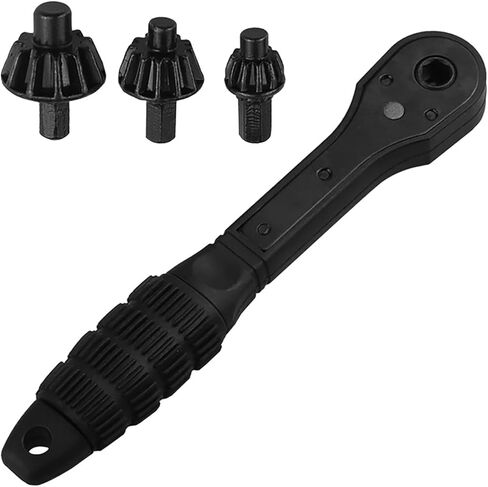 4PCS 3 in 1 Carbon Steel Ratchet Drill Chuck Wrench Replacement Tool Set Non Slip Handle Suitable for Electric Drilling Tool and Automotive/Home Maintenance in Kuwait