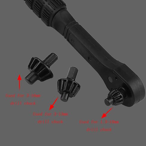 4PCS 3 in 1 Carbon Steel Ratchet Drill Chuck Wrench Replacement Tool Set Non Slip Handle Suitable for Electric Drilling Tool and Automotive/Home Maintenance in Kuwait