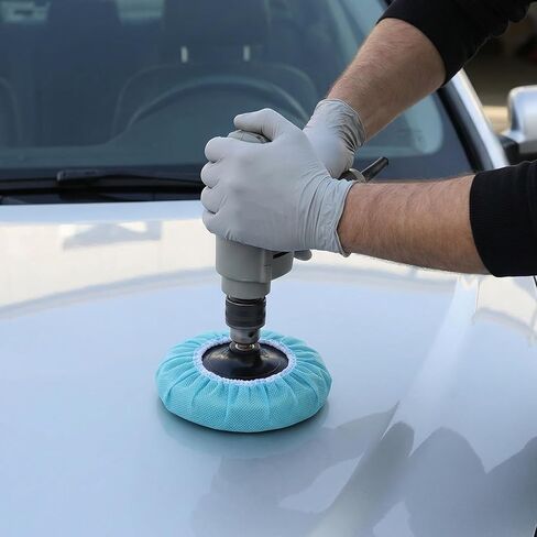 غطاء وسادة تلميع السيارة من 5 إلى 6 بوصات، 40 قطعة من غطاء محرك السيارة، وسادات عازلة مدارية من الألياف الدقيقة، مجموعة غطاء محرك شمع من الألياف الدقيقة، 24 * ألياف دقيقة + 8 * صوف + 8 * غير منسوج in Kuwait