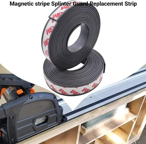 2-Pack 71656 118-Inch Splinter Guard Replacement Strips - Fits for Makita 194419-4, Festool, D-eWalt Track Saw Guide Rails - Self-Adhesive Rubber Strips Compatible with SP6000J, SP600K, 4350CT Models in Kuwait