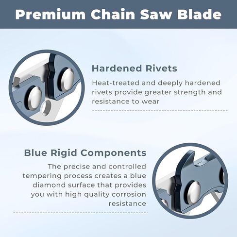 8 Inch Polesaw Chain Replacement for Dewalt DCPS620B,DCPS620M1,DCCS623B,DCCS623L 20V Chainsaw,DWO1DT608 Chainsaw Chain,34 Drive Links .043" Gauge 3/8" LP Pitch (3 Pack) in Kuwait