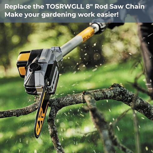 8 Inch Polesaw Chain Replacement for Dewalt DCPS620B,DCPS620M1,DCCS623B,DCCS623L 20V Chainsaw,DWO1DT608 Chainsaw Chain,34 Drive Links .043" Gauge 3/8" LP Pitch (3 Pack) in Kuwait