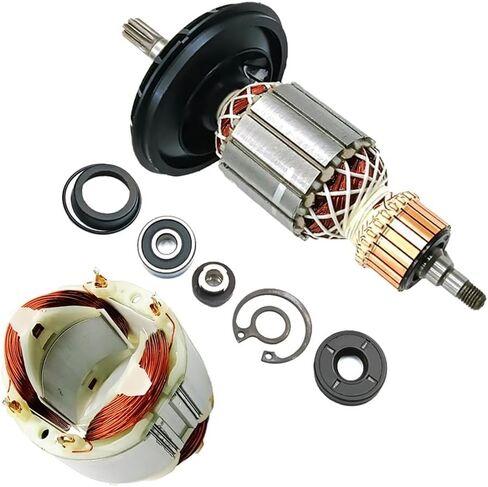 for Bosch RH540 Series Power Tool Rebuild Kit - Armature (1619P10864), Field Coil (1619P08324) for RH540/RH540S/RH540M in Kuwait