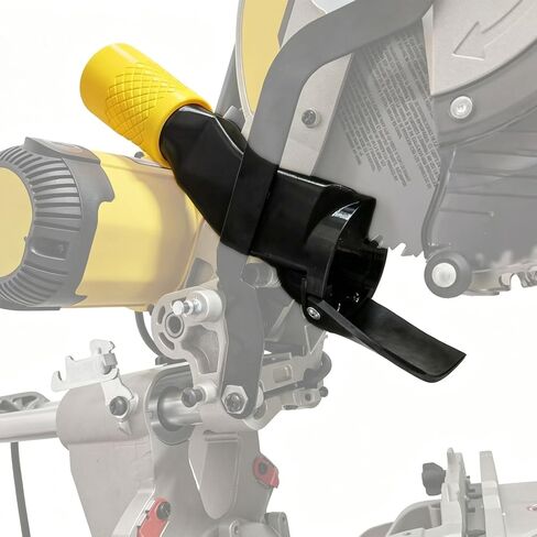 Miter Saw Dust Collection Adapter, Vacuum Hose Connector, Dust Collection Upgrade Compatible with DWS779/DWS780, Thickened Rubber Baffle, Improved Dust Port for 12-Inch Sliding Miter Saw Accessory in Kuwait