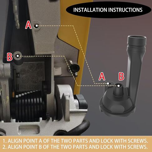 Miter Saw Dust Collection Adapter, Vacuum Hose Connector, Dust Collection Upgrade Compatible with DWS779/DWS780, Thickened Rubber Baffle, Improved Dust Port for 12-Inch Sliding Miter Saw Accessory in Kuwait