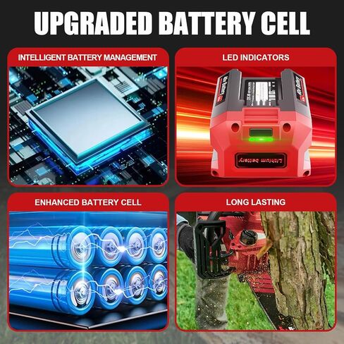 40V 6.0Ah Replacement Battery for SKIL PWRCore 40V Battery PWR CORE 40 Lithium Battery BY8708C-01 BY8723C-00, Compatible with SKIL PWRCore 40Volt Cordless Power Tools in Kuwait