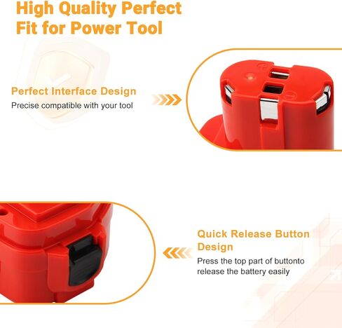 Shentec 2-Pack 12V 4.0Ah Battery Compatible with Makita 1220 1222 1233 1200 1201 1234 1235 192681-5 Cordless Power Tools in Kuwait