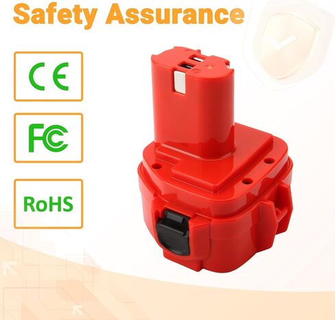 Shentec 2-Pack 12V 4.0Ah Battery Compatible with Makita 1220 1222 1233 1200 1201 1234 1235 192681-5 Cordless Power Tools in Kuwait