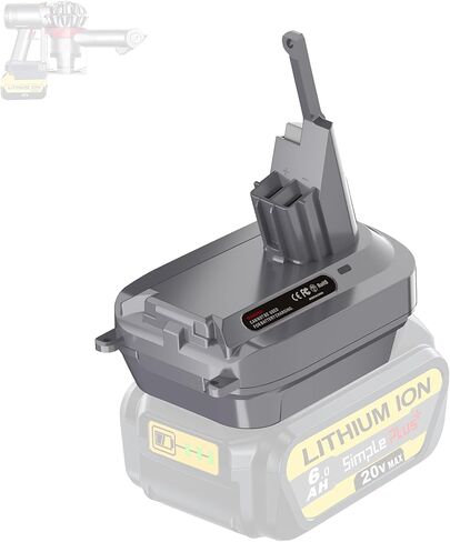 DM18DSV7V8 محول محول البطارية تحويل ديوالت DCB205 20 فولت بطاريات ليثيوم أيون ميلووكي M18 18 فولت بطارية لبطارية V7 V8 V7/V8 الحيوان موتورهيد المطلق مكانس لاسلكية in Kuwait