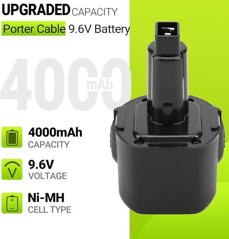 بطارية 4000 مللي أمبير في الساعة لاستبدال بطارية بلاك اند ديكر 9.6 فولت PS120 PS310 PS3350 PS3300 DE9036 DW9061 CD9600 A9251 in Kuwait