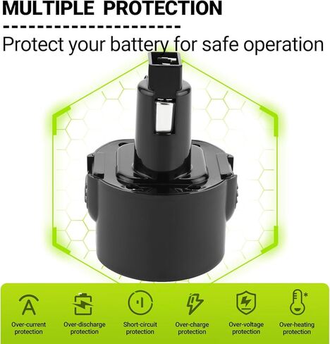 بطارية 4000 مللي أمبير في الساعة لاستبدال بطارية بلاك اند ديكر 9.6 فولت PS120 PS310 PS3350 PS3300 DE9036 DW9061 CD9600 A9251 in Kuwait