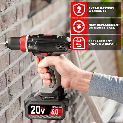 20V 6.0Ah Replacement for Skil 20V Battery BY519601 BY519603 BY519702 Cordless Power Tools Battery Compatible with PWRCORE 20V Series Cordless Power Tools, for PWRCore Skil Battery in Kuwait