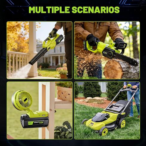 2 حزمة 7.0Ah استبدال لبطارية Ryobi 40V 40V OP4050 بطارية ليثيوم متوافقة مع البطارية، OP4040، OP4040A1، OP40401، OP40404، OP4050A، OP40501، OP4060، OP4060A، OP40601، OP4075A 40V أدوات كهربائية in Kuwait