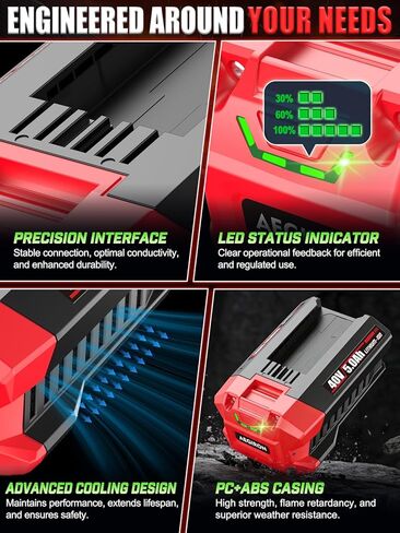 استبدال بطارية Skil PWRCore 40V 5.0Ah، متوافقة مع أدوات طاقة بطارية ليثيوم-Lon بقدرة 40 فولت من Skil، لبطارية PWRCore 40V BY8705-00 BY8708-00 BY8708C-01 BY8723C-00 in Kuwait
