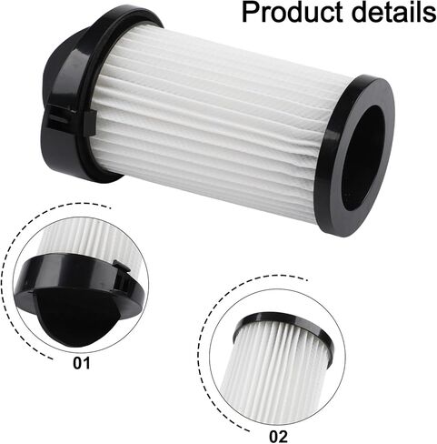 HEPA Pre-Motor Filter For EyeVac Home, Pro, Pet, Air, Plus And For NeoVac for Elite Touchless Stationary Vacuum, For Eye-Vac Series Home, Replacement Part # EV-PMF, Washable(2pcs) in Kuwait