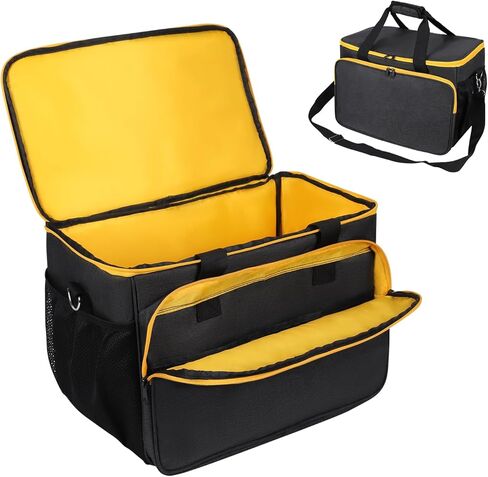 حقيبة حمل متوافقة مع المنشار الدائري DEWALT 20V MAX DCS391B/DCS565B/DCS574B/DCS570B/DCS573B حقيبة تخزين محمولة للمنشار الدائري Skil 5280-01 15 أمبير 7-1/4 بوصة، مع جيوب (الجراب فقط) in Kuwait