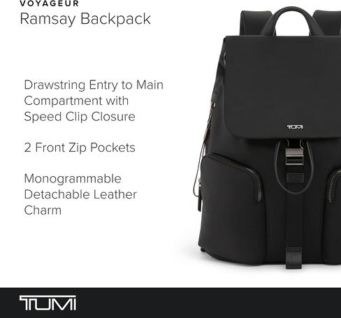 TUMI - Voyageur Ramsay Backpack for Women - Black/Gunmetal in Kuwait