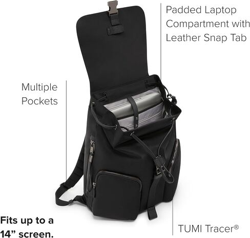 TUMI - Voyageur Ramsay Backpack for Women - Black/Gunmetal in Kuwait