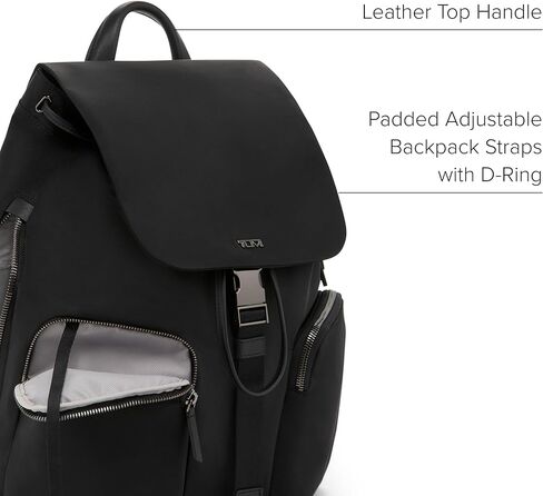 TUMI - Voyageur Ramsay Backpack for Women - Black/Gunmetal in Kuwait