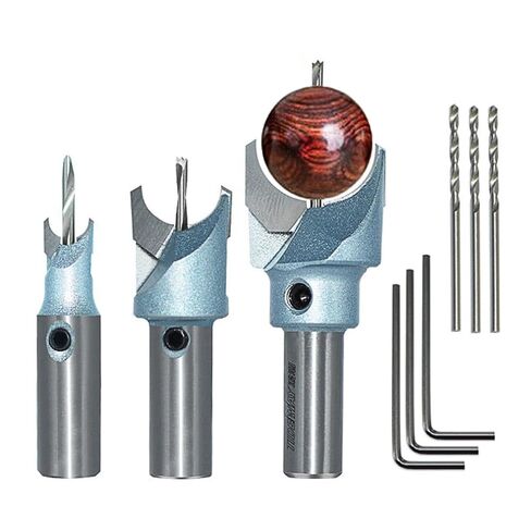 Prayer Beads Tungsten Steel Drill Bit Set, Wooden Bead Maker, Blade Milling Cutter Set, Be Used with Lathes or Drill Presses, 6mm, 10mm and 20mm Blades in Kuwait