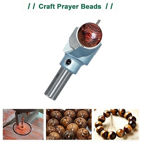 Prayer Beads Tungsten Steel Drill Bit Set, Wooden Bead Maker, Blade Milling Cutter Set, Be Used with Lathes or Drill Presses, 6mm, 10mm and 20mm Blades in Kuwait