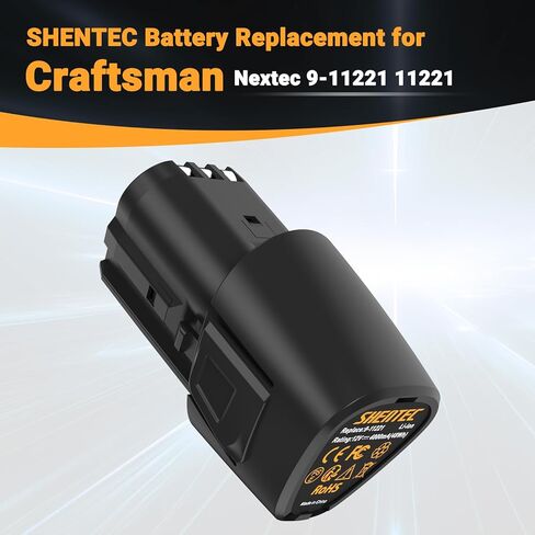 بطارية ليثيوم أيون محدثة بقدرة 12 فولت 4000 مللي أمبير في الساعة من Shentec متوافقة مع Craftsman Nextec 9-11221 11221، لأداة Craftsmant 320.11221 in Kuwait