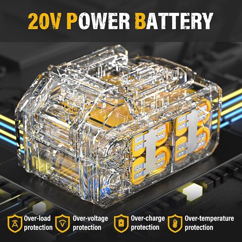 بطارية ليثيوم ZEGJAW 20V 1-Pack 4.0Ah لأدوات الطاقة اللاسلكية في الحديقة in Kuwait