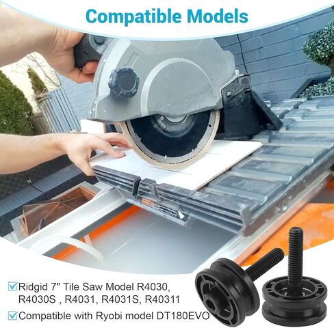 3 قطع 305784005 305784001 مجموعة بكرة منشار البلاط لـ Ridgid 7 بوصة R4030 R4030S R4031 R40311 Ryobi DT180EVO، سعة تحميل 220 رطل in Kuwait