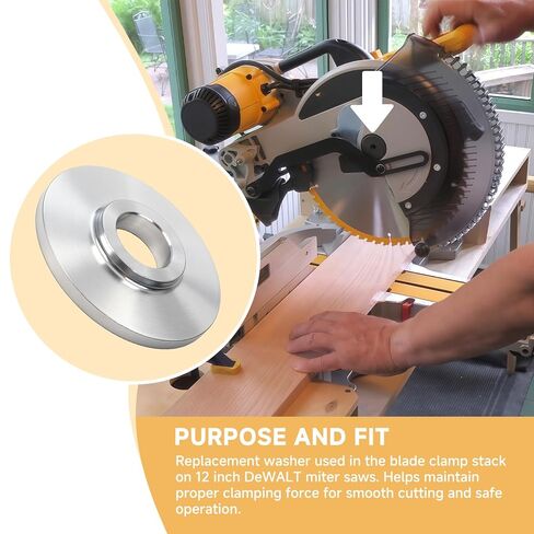 غسالة منشار ميتري N538855، متوافقة مع DeWALT DWS716XPS DWS779 DWS780 DWS716 DHS790AB DHS790AT2 DHS790T2، متوافقة أيضًا مع سلسلة DCS781، حزمة واحدة من الغسالة البديلة in Kuwait