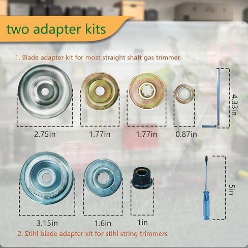 9" x 20T Chainsaw Tooth Brush Cutter Blades, 9" x 36 Teeth Carbide Tipped Blades, 10" x 80T Carbide Tip Blades,Trimmer Blades,1'' / 2.54MM Arbor Size (3 Blades with Adaptor Kits) in Saudi Arabia